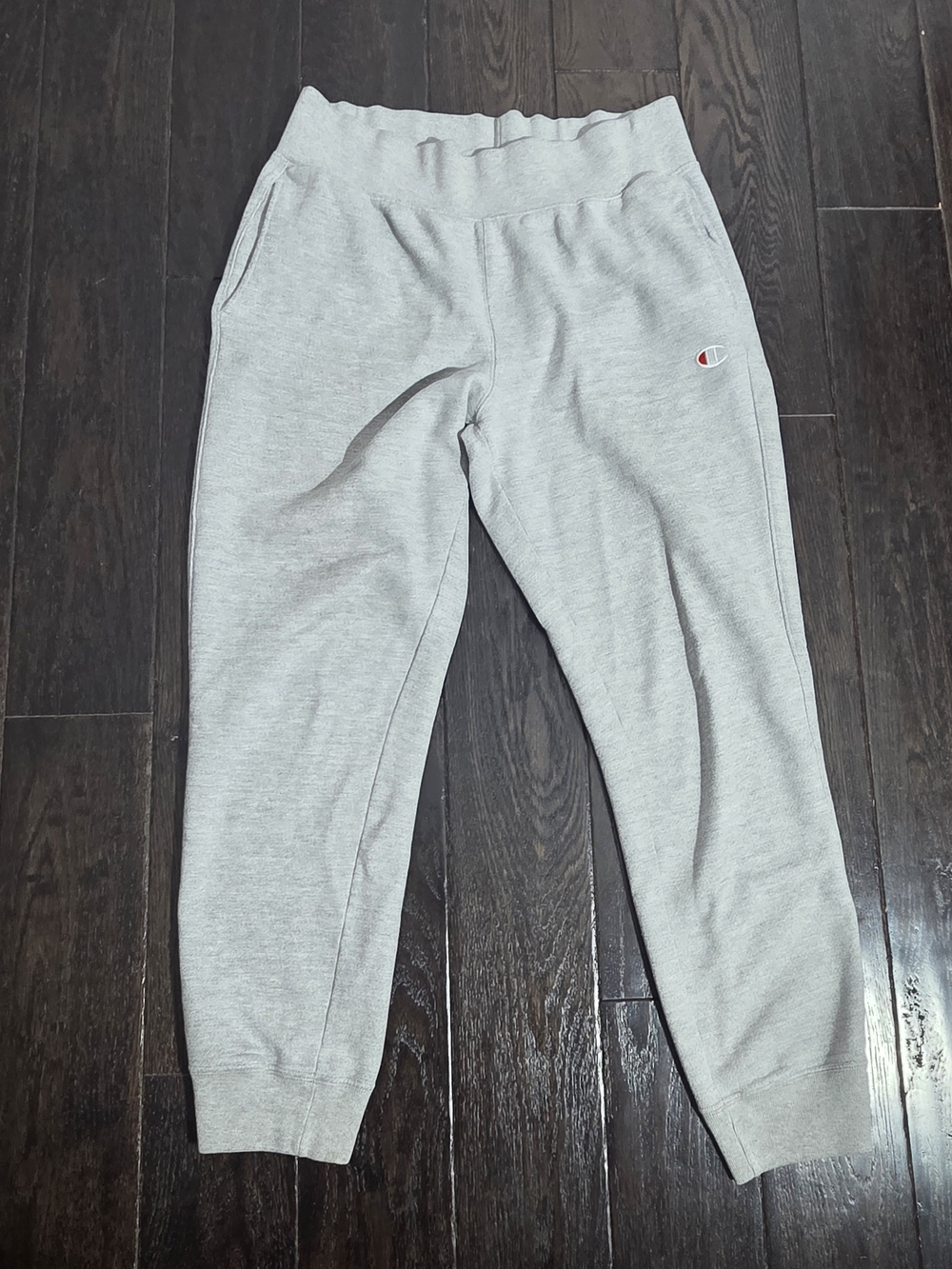 Champion Reverse Weave Y2k Sweatpants Size Large Heather Gray